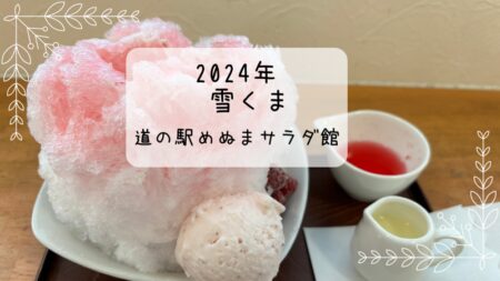 道の駅めぬま　サラダ館　ミルキーローズ　雪くま　2024年