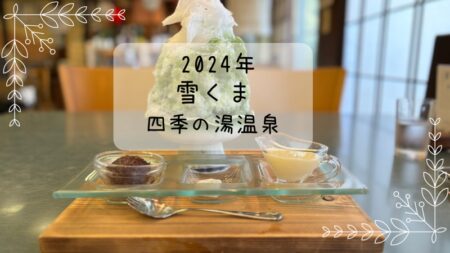 ホテルヘリテイジ・リゾート　四季の湯温泉　抹茶あずき　雪くま　2024年