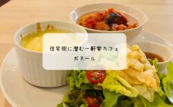 白を基調とした癒しカフェ　ボヌールで味わう贅沢プレート　太田市