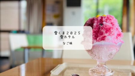 「なご味」のブルーベリーかき氷「雪ホタル」【熊谷市・江南エリア】