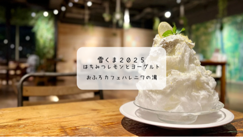 【夏限定】おふろカフェハレニワで味わうご褒美雪くま♡サウナ後の身体に染みる癒しスイーツ【実食レポ】