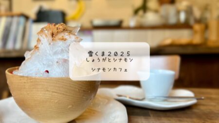 身体がぽかぽかになる不思議なかき氷　雪くま♡シナモンカフェ（熊谷市）