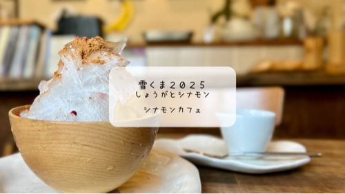 身体がぽかぽかになる不思議なかき氷 雪くま♡シナモンカフェ(熊谷市)