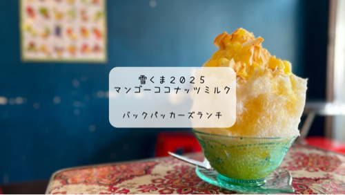 辛さと甘さの夏体験🍛✨熊谷・バックパッカーズランチで本格グリーンカレーと雪くまを満喫!