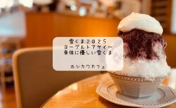 明治コラボの雪くまが登場！ホシカワカフェでヨーグルトとアサイーのふわふわかき氷を堪能♪