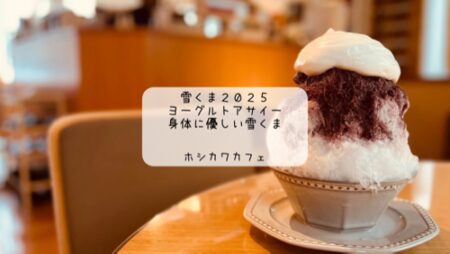 明治コラボの雪くまが登場！ホシカワカフェでヨーグルトとアサイーのふわふわかき氷を堪能♪