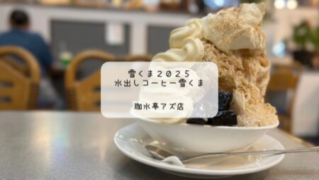 熊谷駅直結のアズ熊谷で、ふわふわかき氷と本格コーヒーの絶品スイーツ「雪くま」が味わえる喫茶店【珈水亭アズ店】