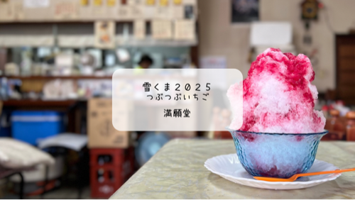 雪くまスタンプラリー8店舗目！ついにリベンジ成功🍧熊谷・満願堂でいちご雪くまを実食✨
