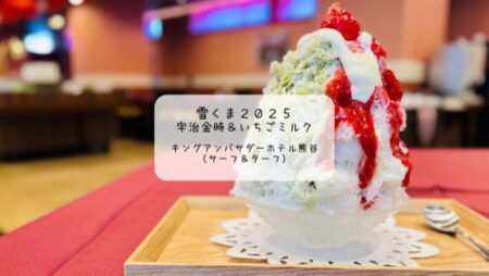 雪くまスタンプラリー完走🎉ホテルレストランで味わう贅沢かき氷【サーフアンドターフ／キングアンバサダーホテル熊谷】