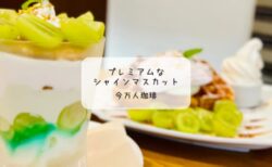 太田市の今万人珈琲で秋限定スイーツ！シャインマスカットパフェ＆ワッフル実食レポ