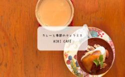 熊谷市 HIKI CAFEでスパイシーチキンカレーと季節のティラミスを堪能|木の温もりあふれる癒し空間