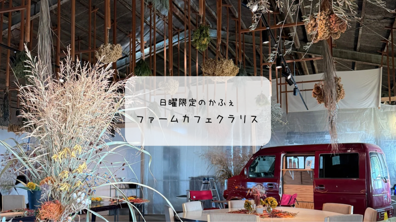 畑の真ん中に素敵カフェオープン　ファームカフェクラリス（日曜限定）訪問レポ｜熊谷市妻沼台