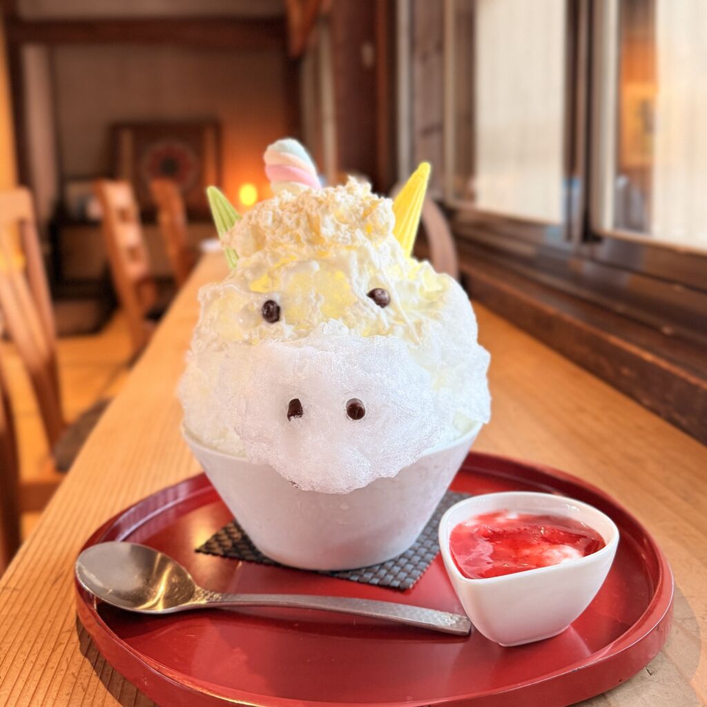 【熊谷かき氷】大福茶屋さわたの「雪くま2026」明治コラボの限定干支氷「ユニコーン」を古民家カフェで実食レポ