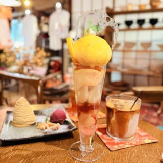 【熊谷カフェ】Y’s cafeの限定「夏パフェ」に感動！事前チェック必須の激レア桃パフェ＆栗モンブランで癒しの休日